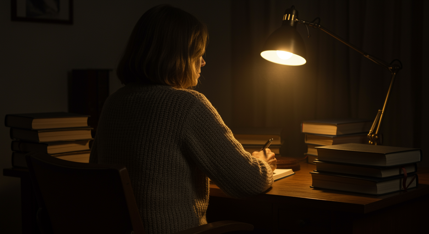 María Vázquez, abogada de familia, en el escritorio de su despacho
